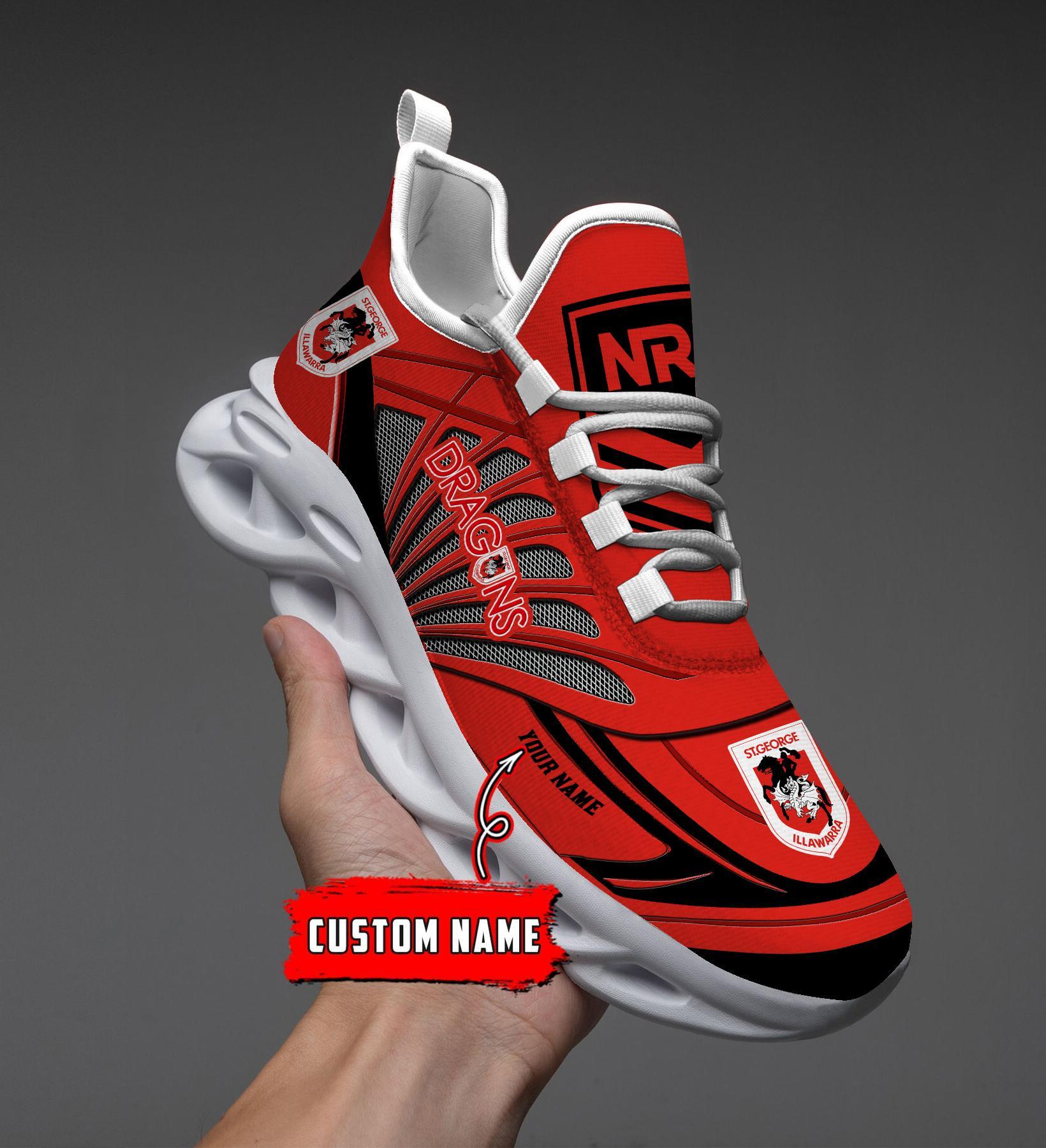 Ideafootwear St. George Illawarra Dragons Max Soul Shoes Sneakers For Men And Women