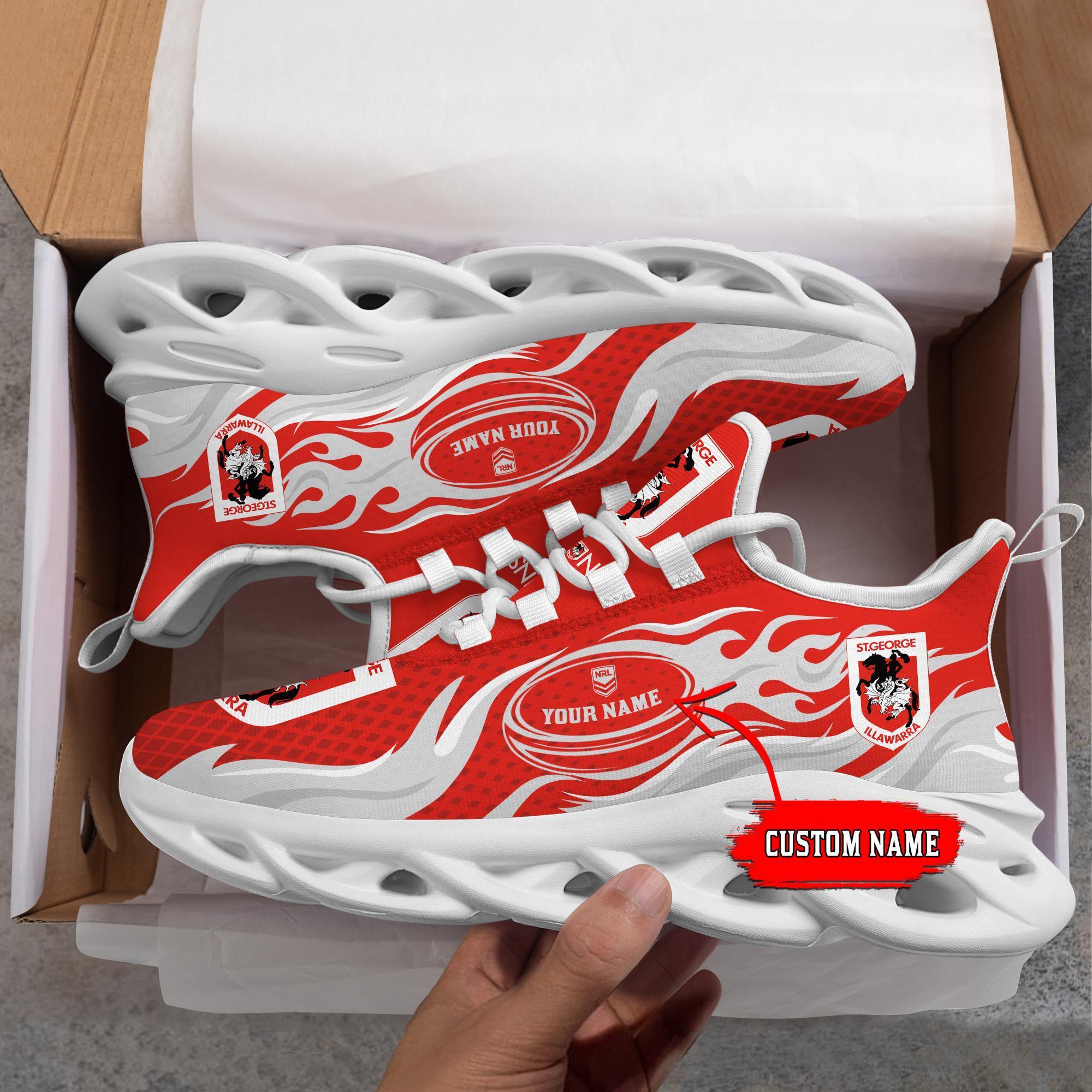 Ideafootwear St. George Illawarra Dragons Max Soul Shoes Sneakers For Men And Women