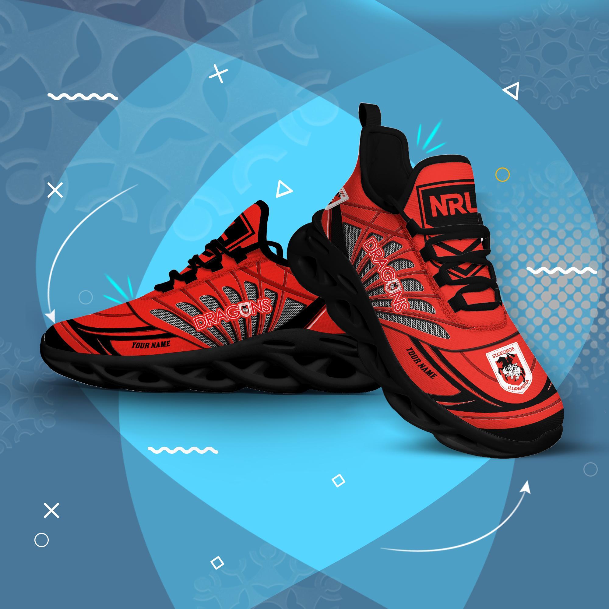 Ideafootwear St. George Illawarra Dragons Max Soul Shoes Sneakers For Men And Women