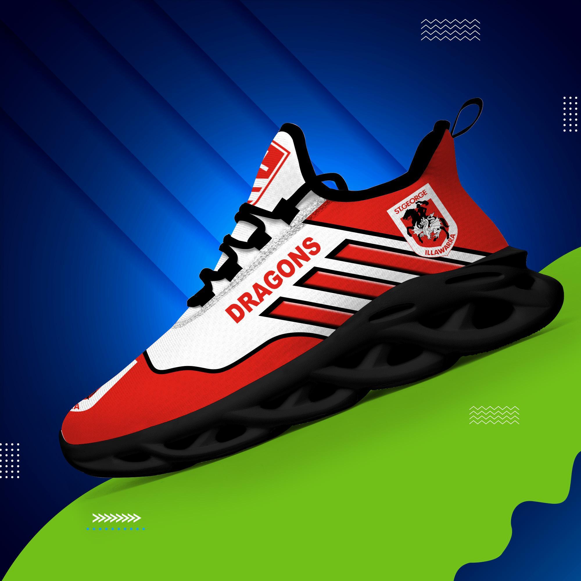 Ideafootwear St. George Illawarra Dragons Max Soul Shoes Sneakers For Men And Women
