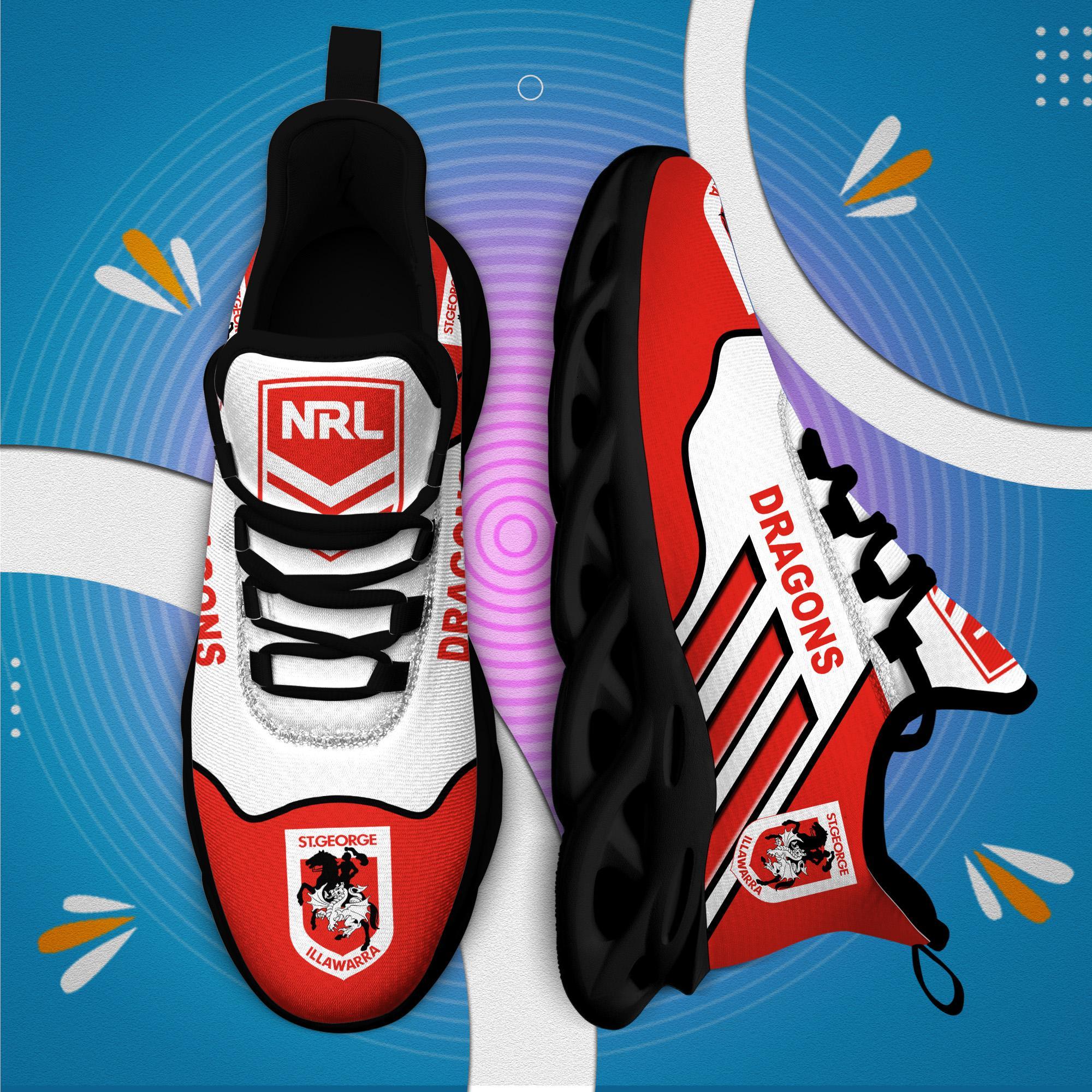 Ideafootwear St. George Illawarra Dragons Max Soul Shoes Sneakers For Men And Women