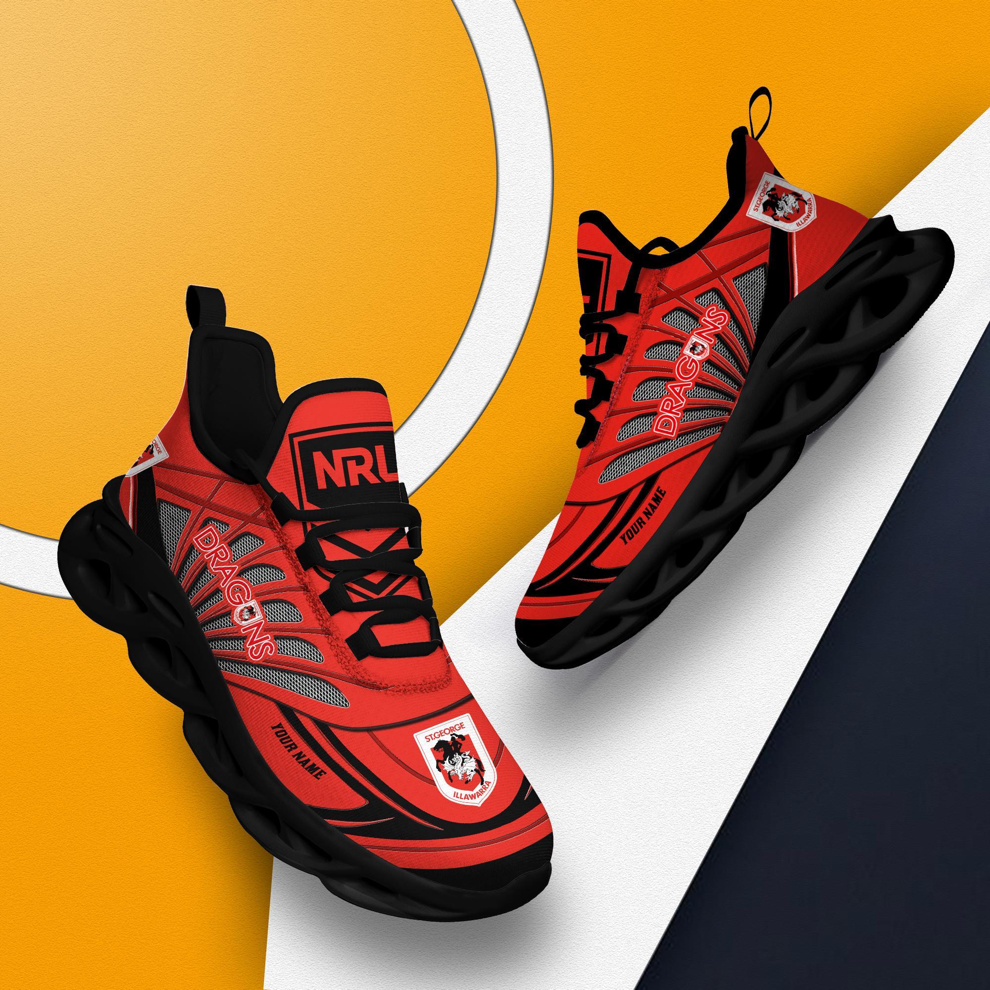 Ideafootwear St. George Illawarra Dragons Max Soul Shoes Sneakers For Men And Women