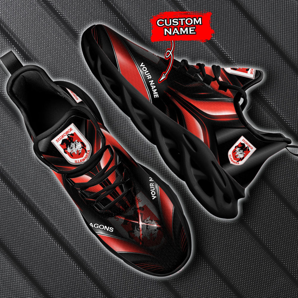 Ideafootwear St. George Illawarra Dragons NRL Max Soul Shoes Sneakers For Men And Women