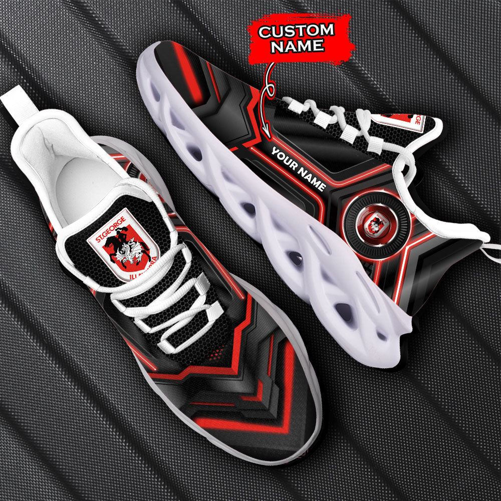Ideafootwear St. George Illawarra Dragons NRL Max Soul Shoes Sneakers For Men And Women