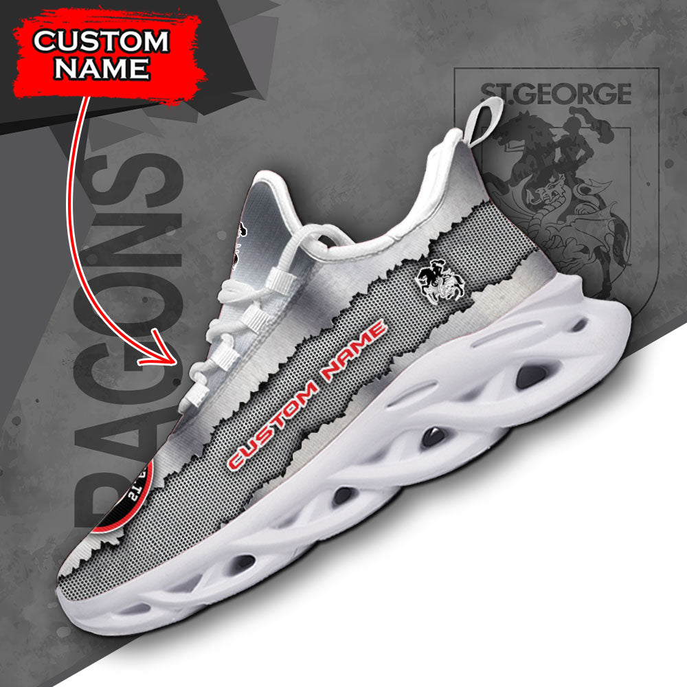 Ideafootwear St. George Illawarra Dragons NRL Max Soul Shoes Sneakers For Men And Women