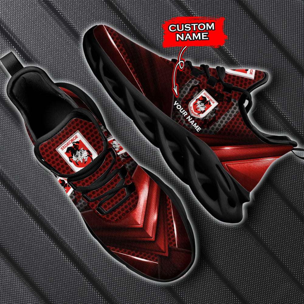 Ideafootwear St. George Illawarra Dragons NRL Max Soul Shoes Sneakers For Men And Women
