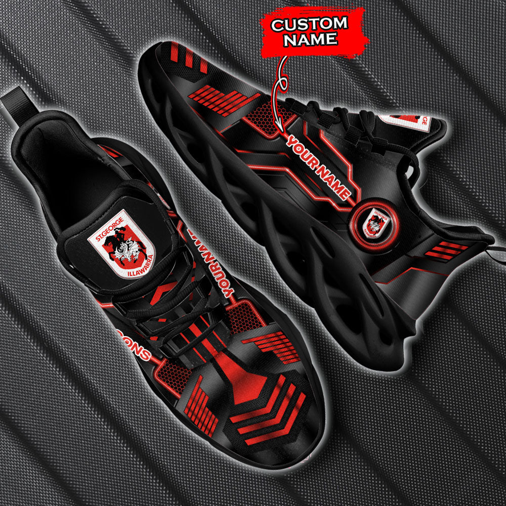 Ideafootwear St. George Illawarra Dragons NRL Max Soul Shoes Sneakers For Men And Women