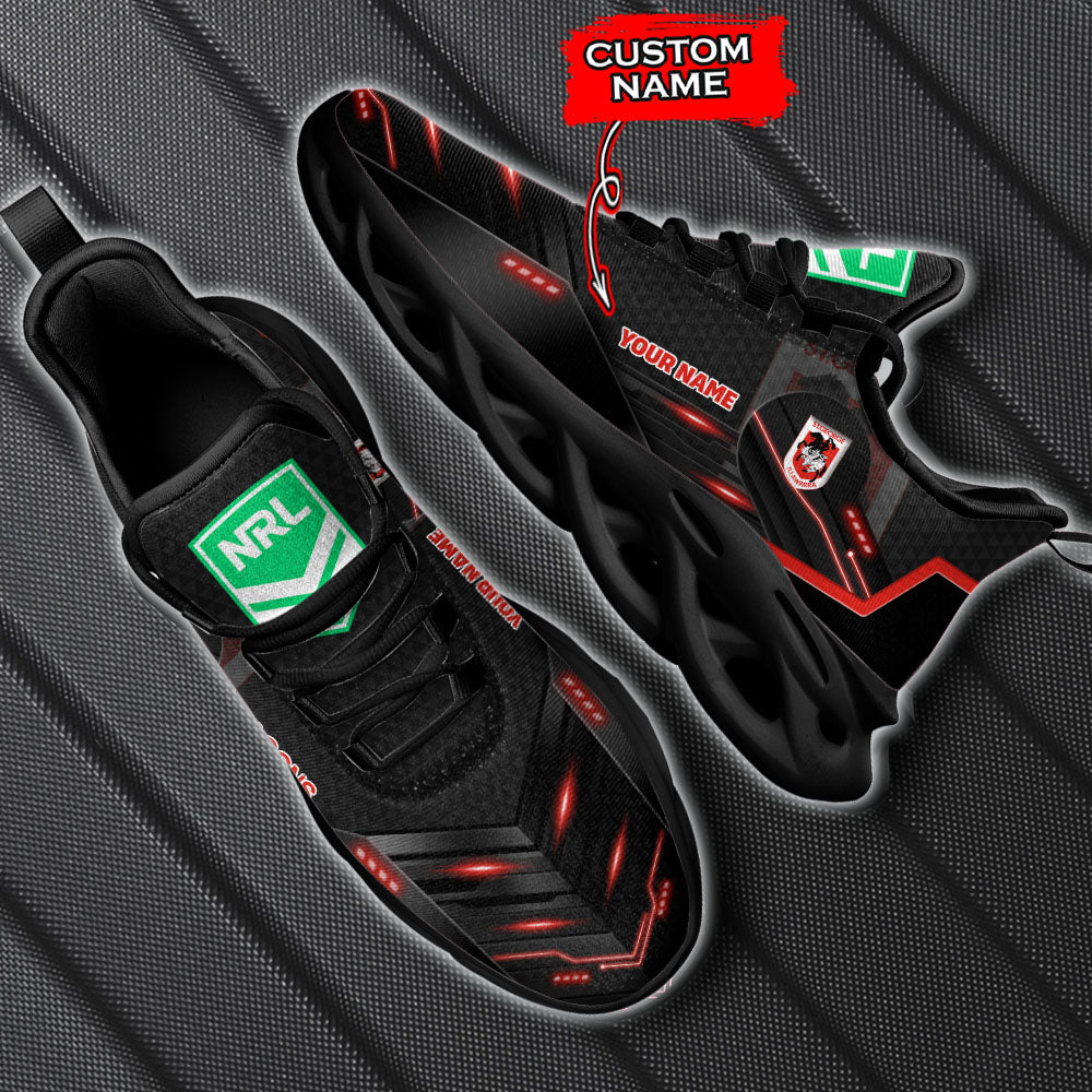 Ideafootwear St. George Illawarra Dragons NRL Max Soul Shoes Sneakers For Men And Women