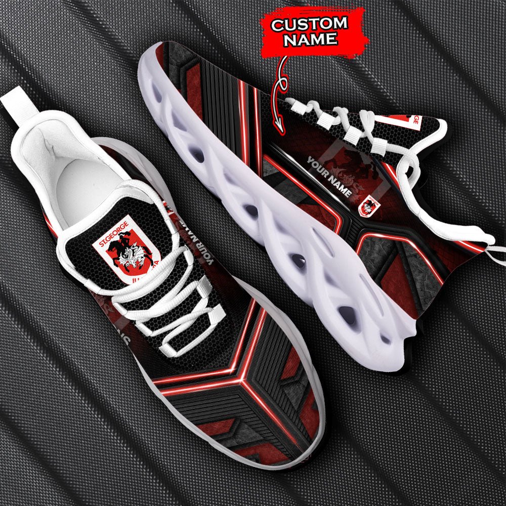 Ideafootwear St. George Illawarra Dragons NRL Max Soul Shoes Sneakers For Men And Women