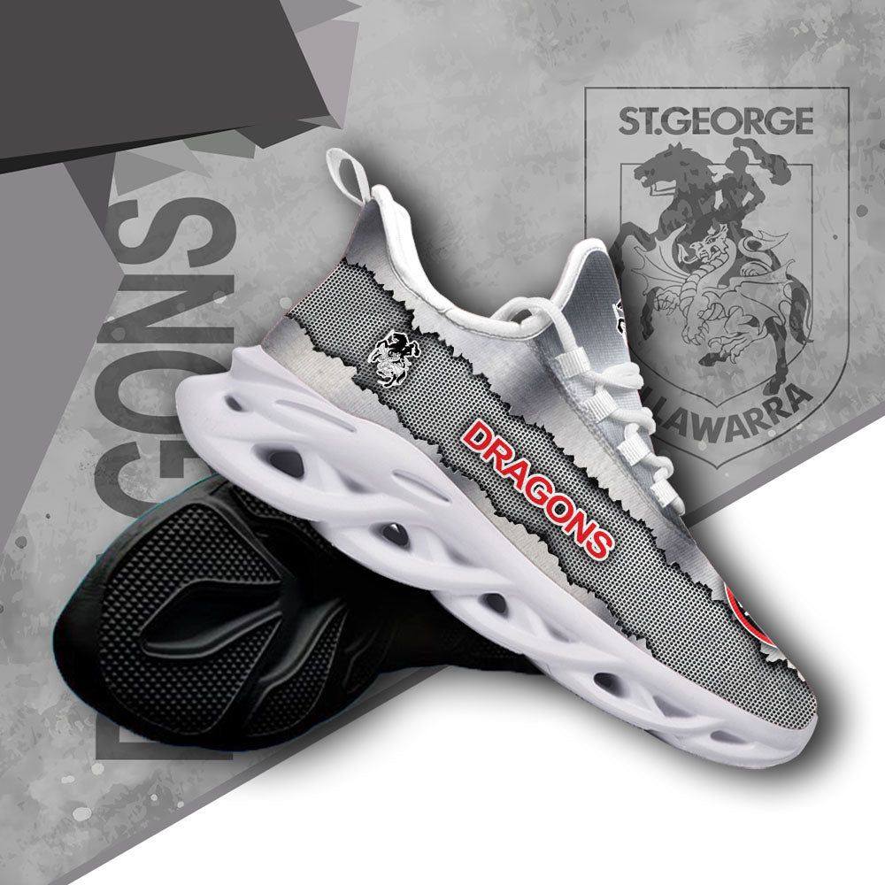 Ideafootwear St. George Illawarra Dragons NRL Max Soul Shoes Sneakers For Men And Women