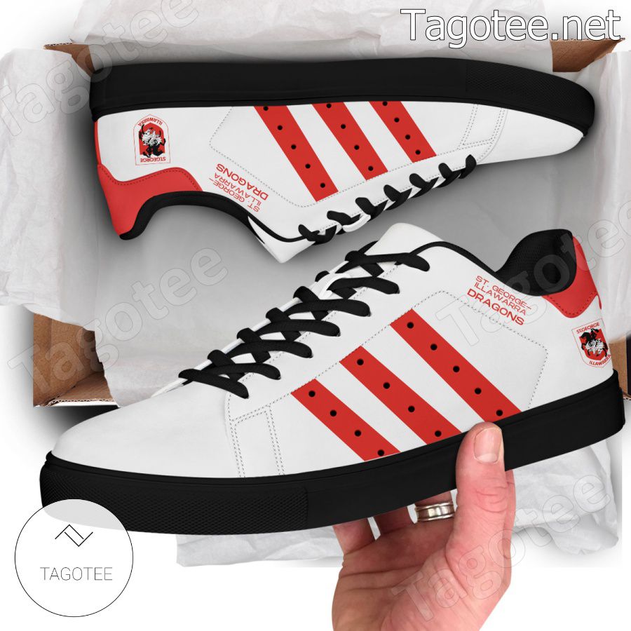Ideafootwear St. George Illawarra Dragons Skate Stan Shoes Sneakes For Men And Women