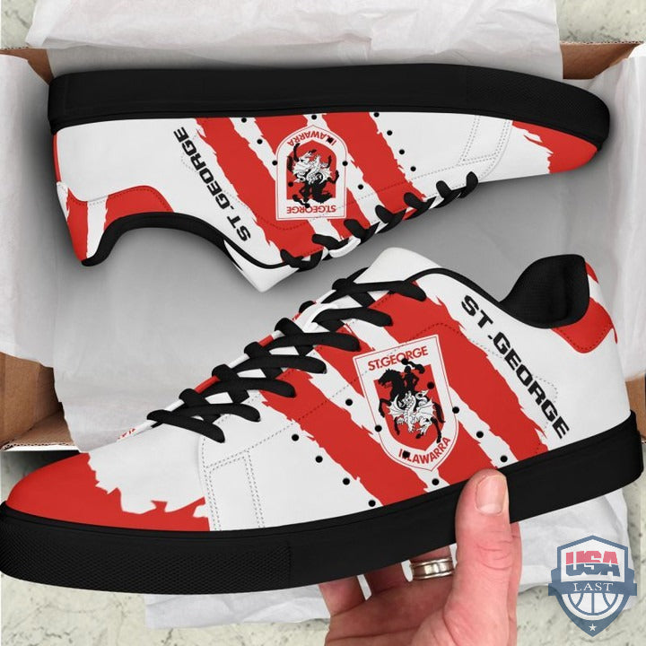 Ideafootwear St. George Illawarra Dragons Skate Stan Shoes Sneakes For Men And Women