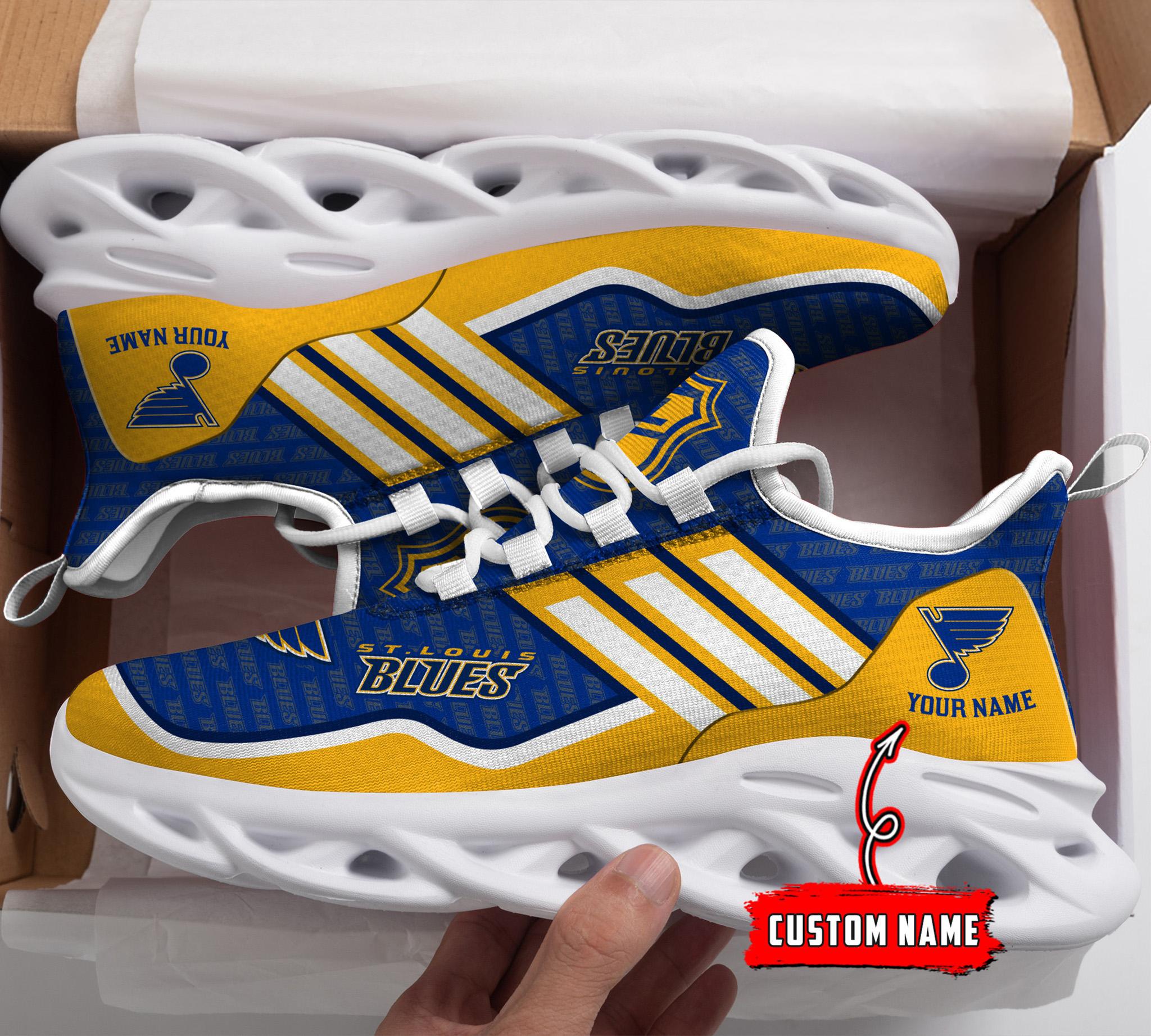 Ideafootwear St. Louis Blues Max Soul Shoes Sneakers For Men And Women