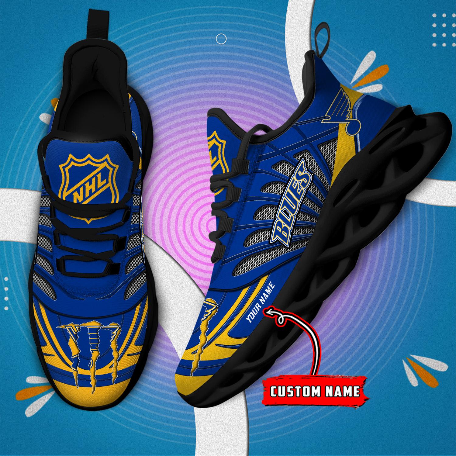 Ideafootwear St. Louis Blues Max Soul Shoes Sneakers For Men And Women