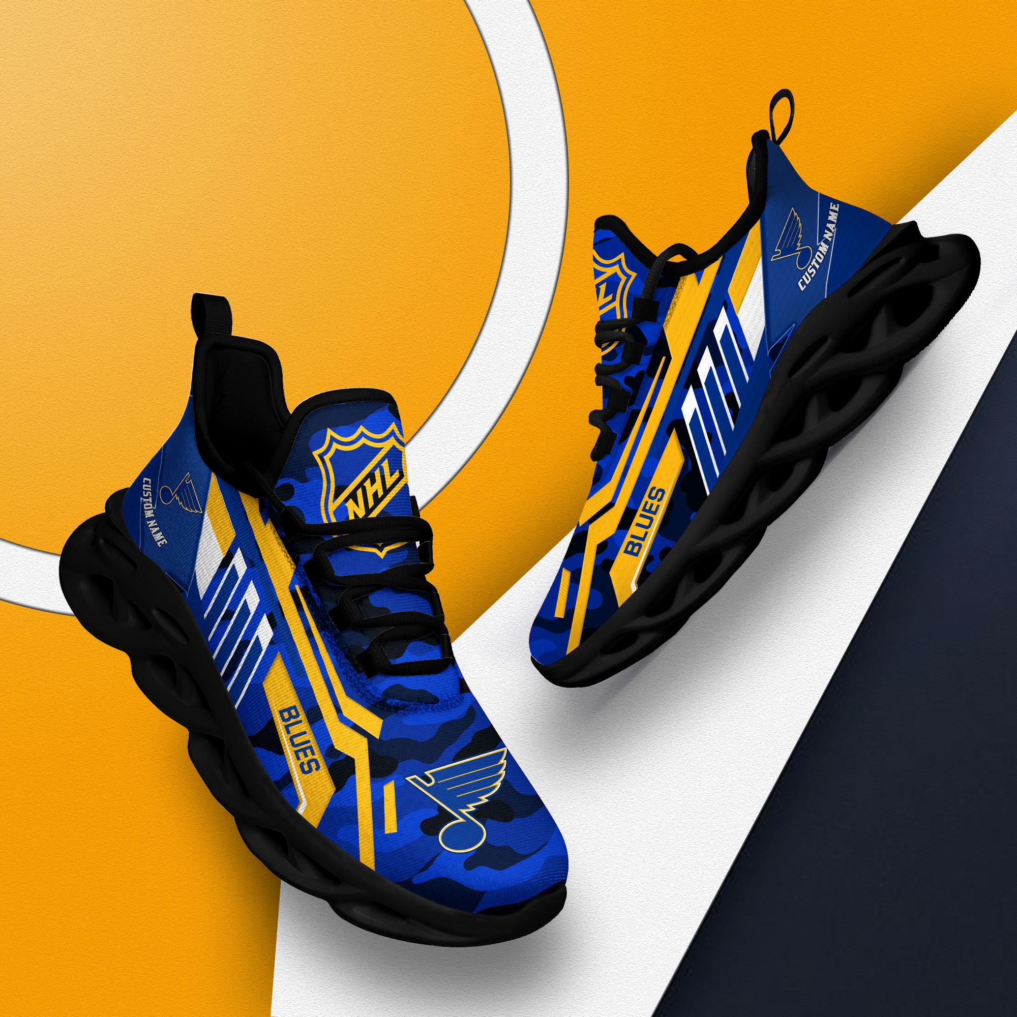 Ideafootwear St. Louis Blues Max Soul Shoes Sneakers For Men And Women