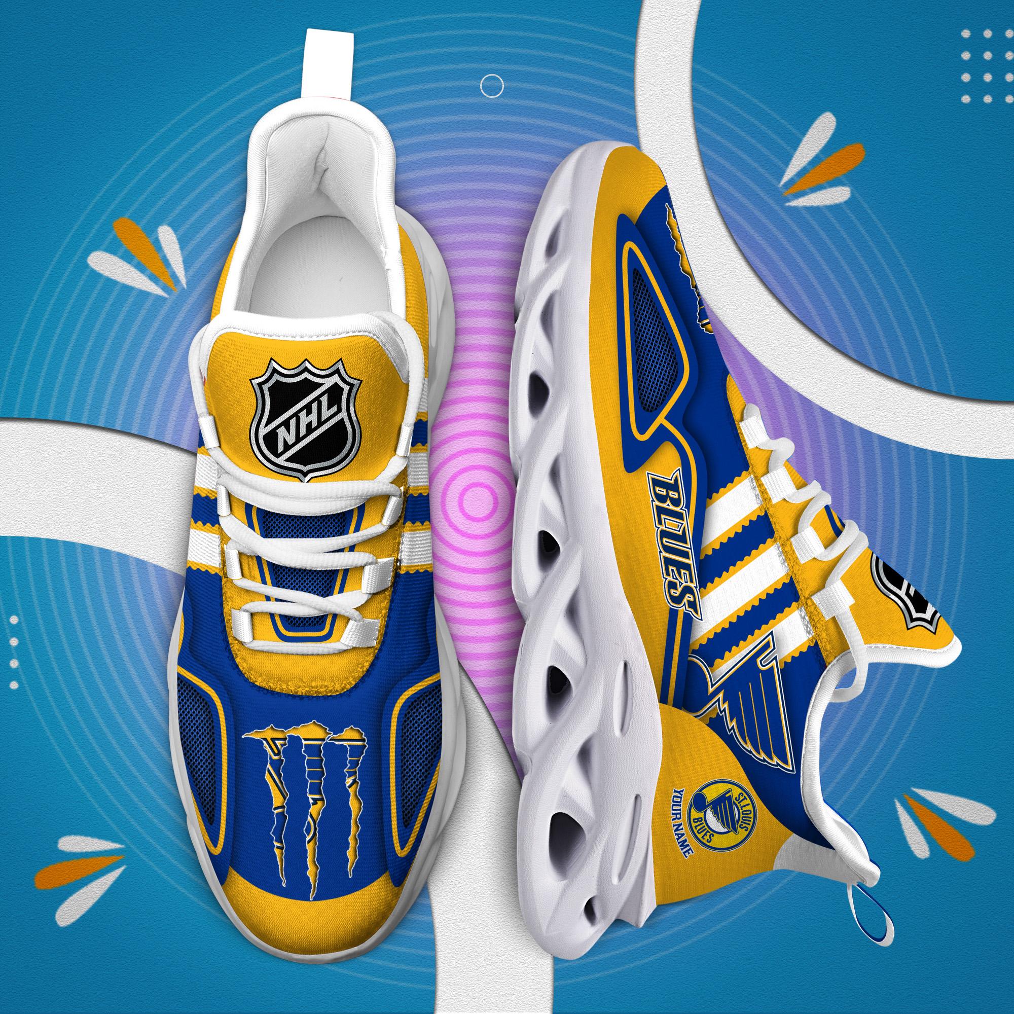 Ideafootwear St. Louis Blues Max Soul Shoes Sneakers For Men And Women