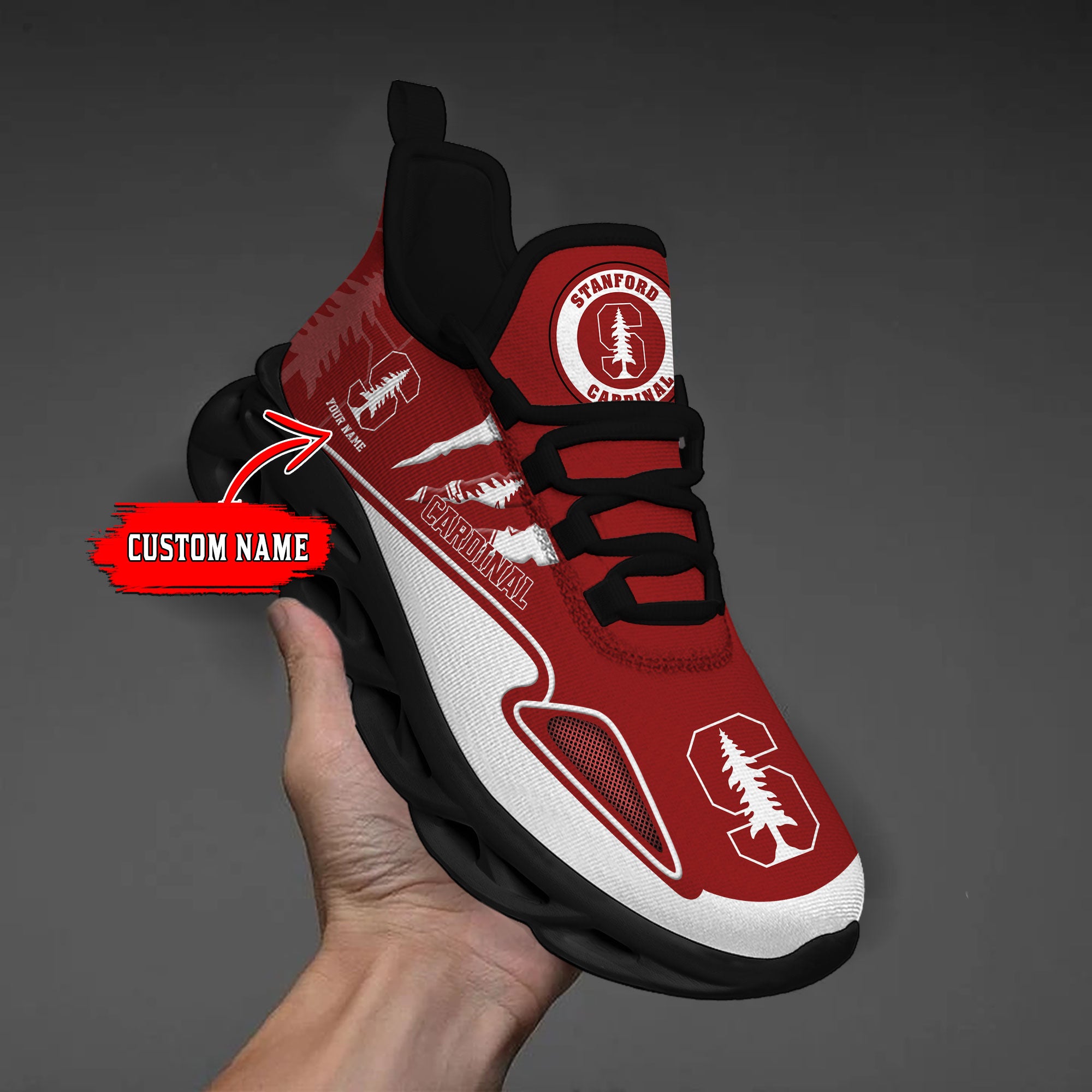 Ideafootwear Stanford Cardinal Max Soul Shoes Sneakers For Men And Women