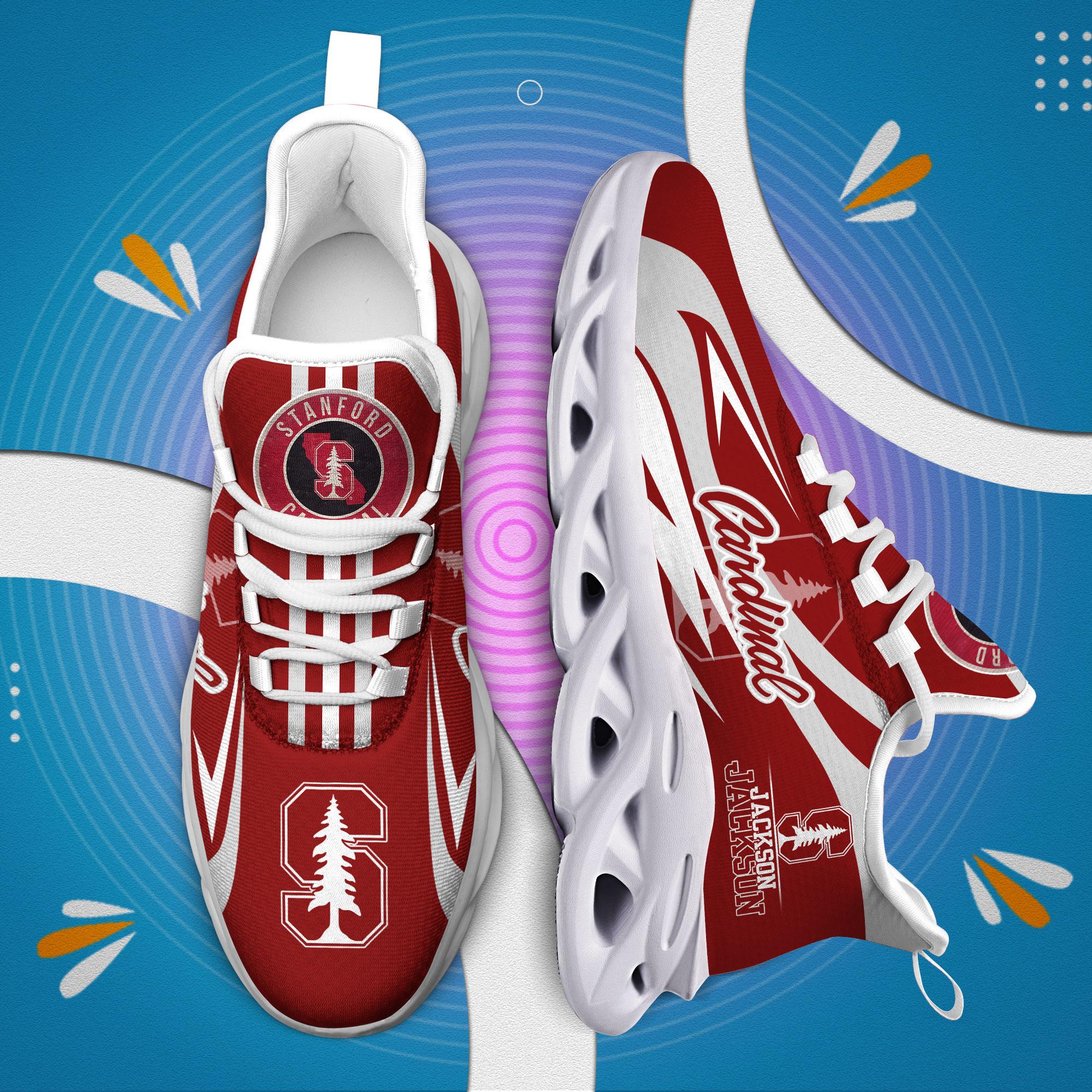 Ideafootwear Stanford Cardinal Max Soul Shoes Sneakers For Men And Women