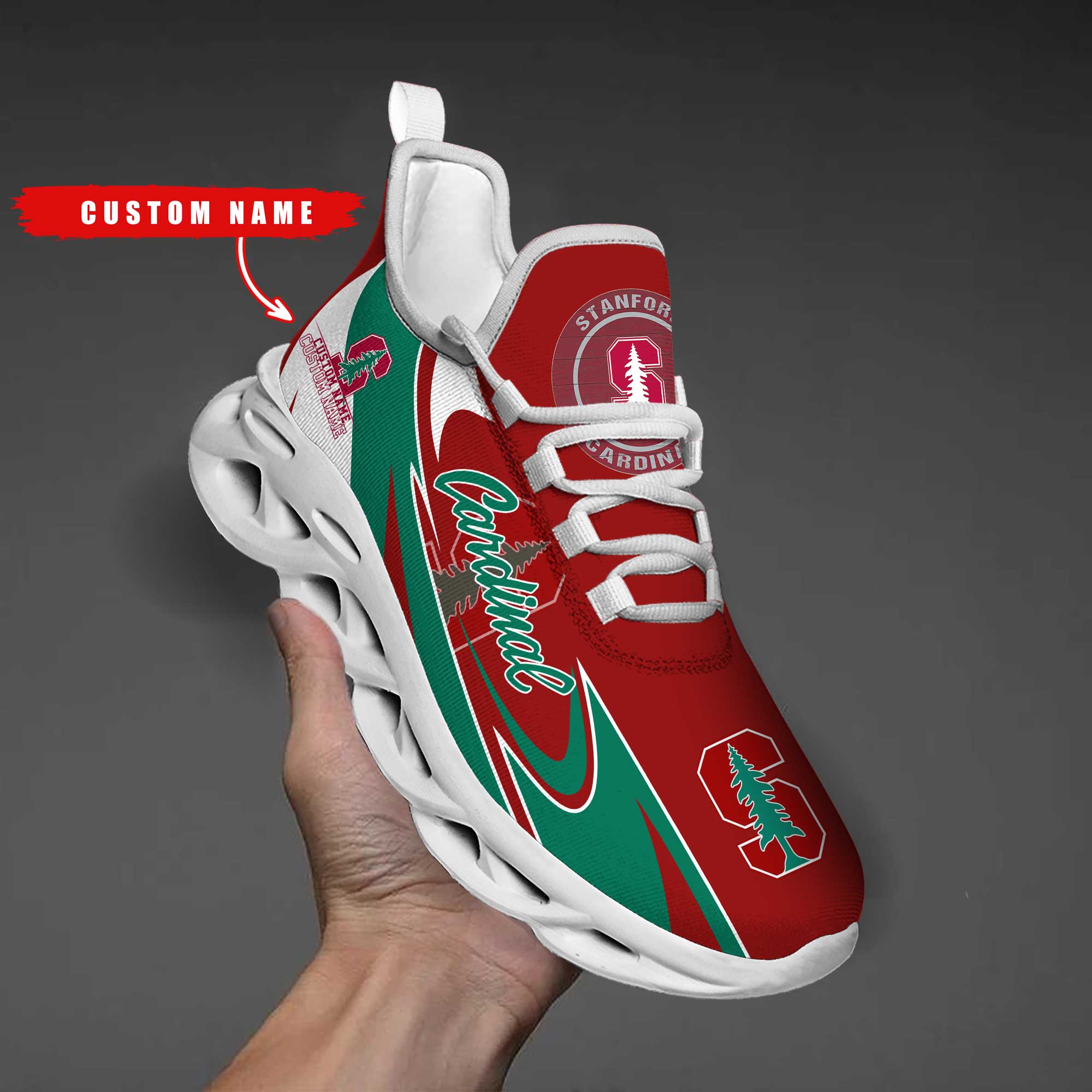 Ideafootwear Stanford Cardinal Max Soul Shoes Sneakers For Men And Women