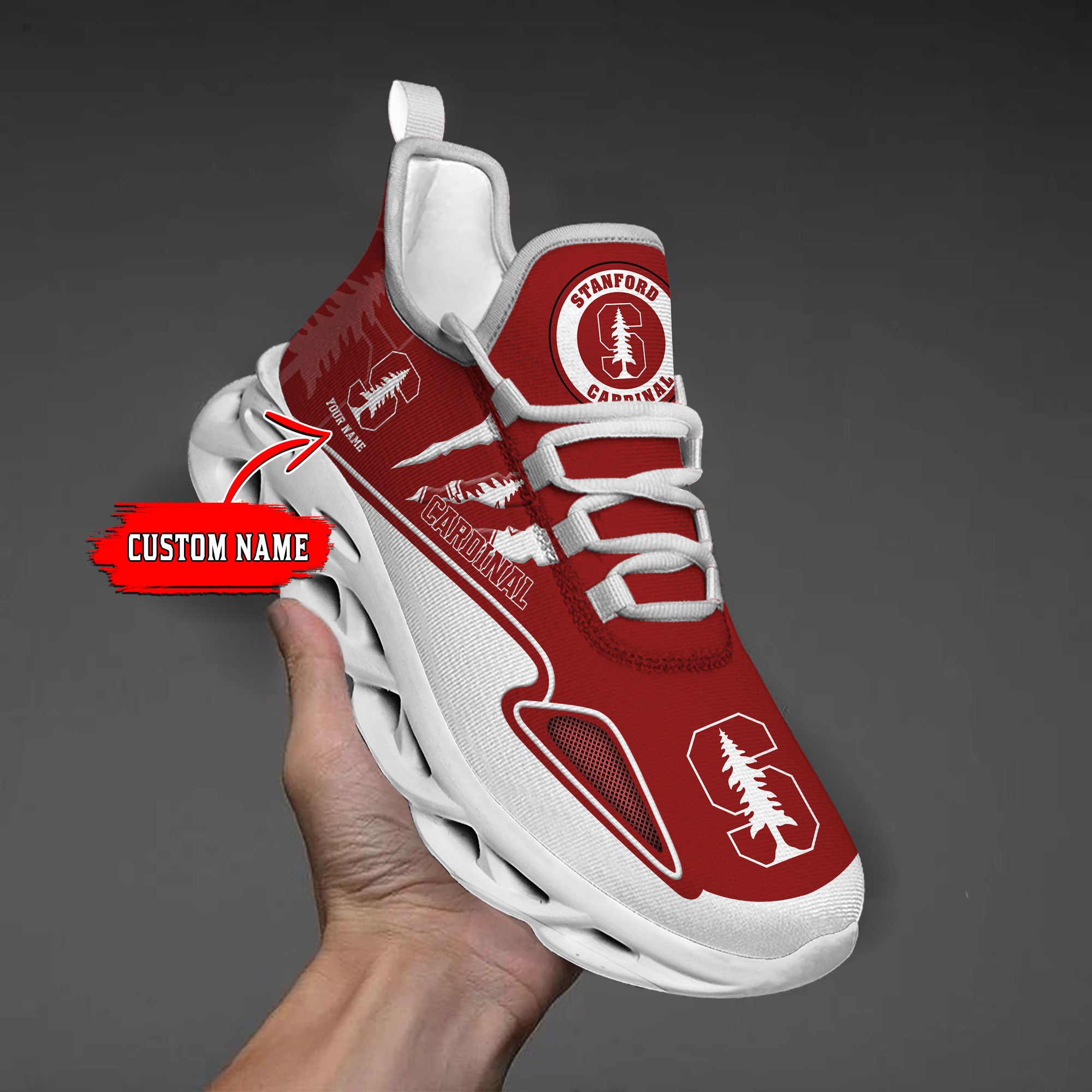 Ideafootwear Stanford Cardinal Max Soul Shoes Sneakers For Men And Women