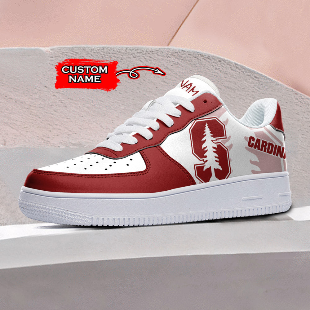 Ideafootwear Stanford Cardinal NCAA Air Low-Top Sneakers Shoes For Men And Women
