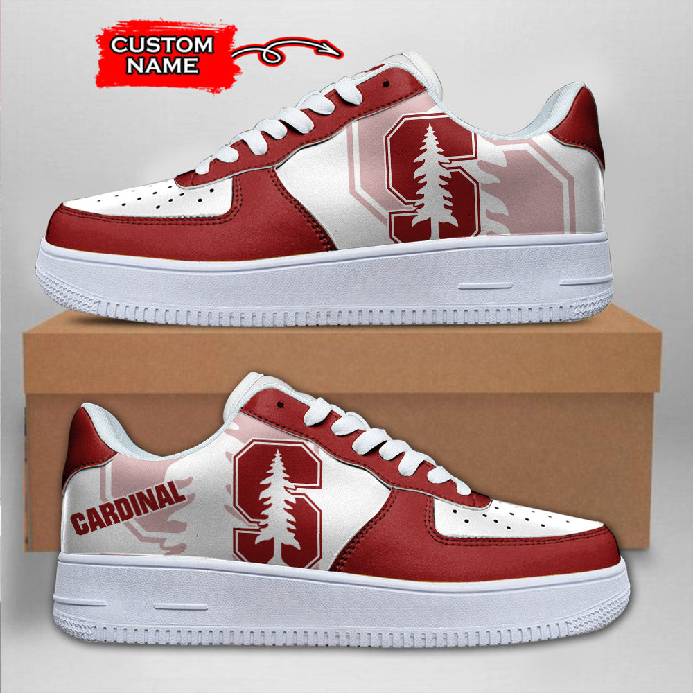 Ideafootwear Stanford Cardinal NCAA Air Low-Top Sneakers Shoes For Men And Women