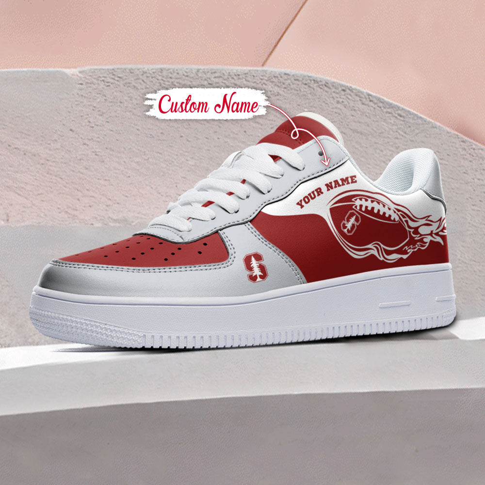 Ideafootwear Stanford Cardinal NCAA Air Low-Top Sneakers Shoes For Men And Women