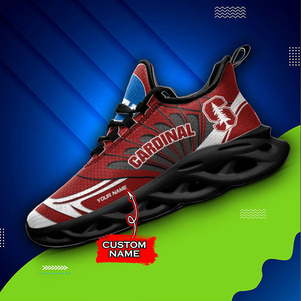 Ideafootwear Stanford Cardinal NCAA Max Soul Shoes Sneakers For Men And Women