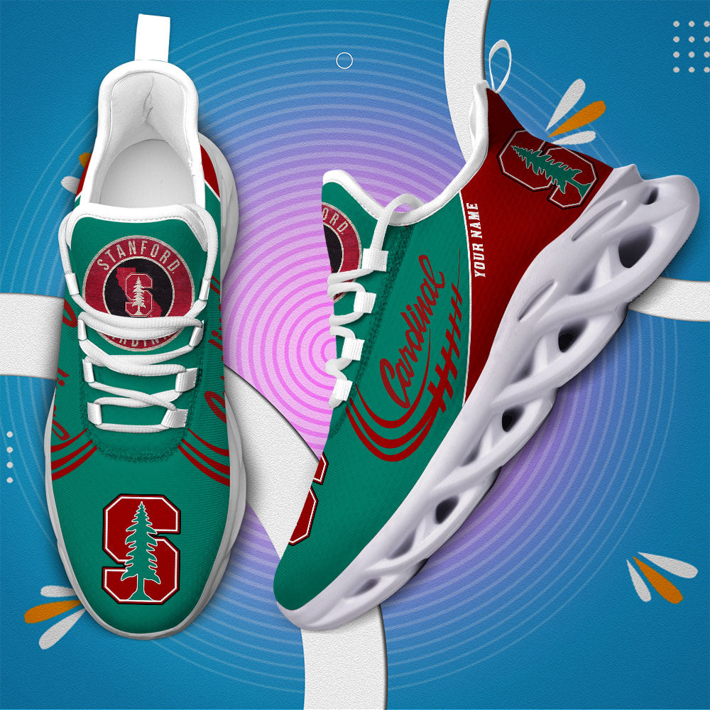 Ideafootwear Stanford Cardinal NCAA Max Soul Shoes Sneakers For Men And Women