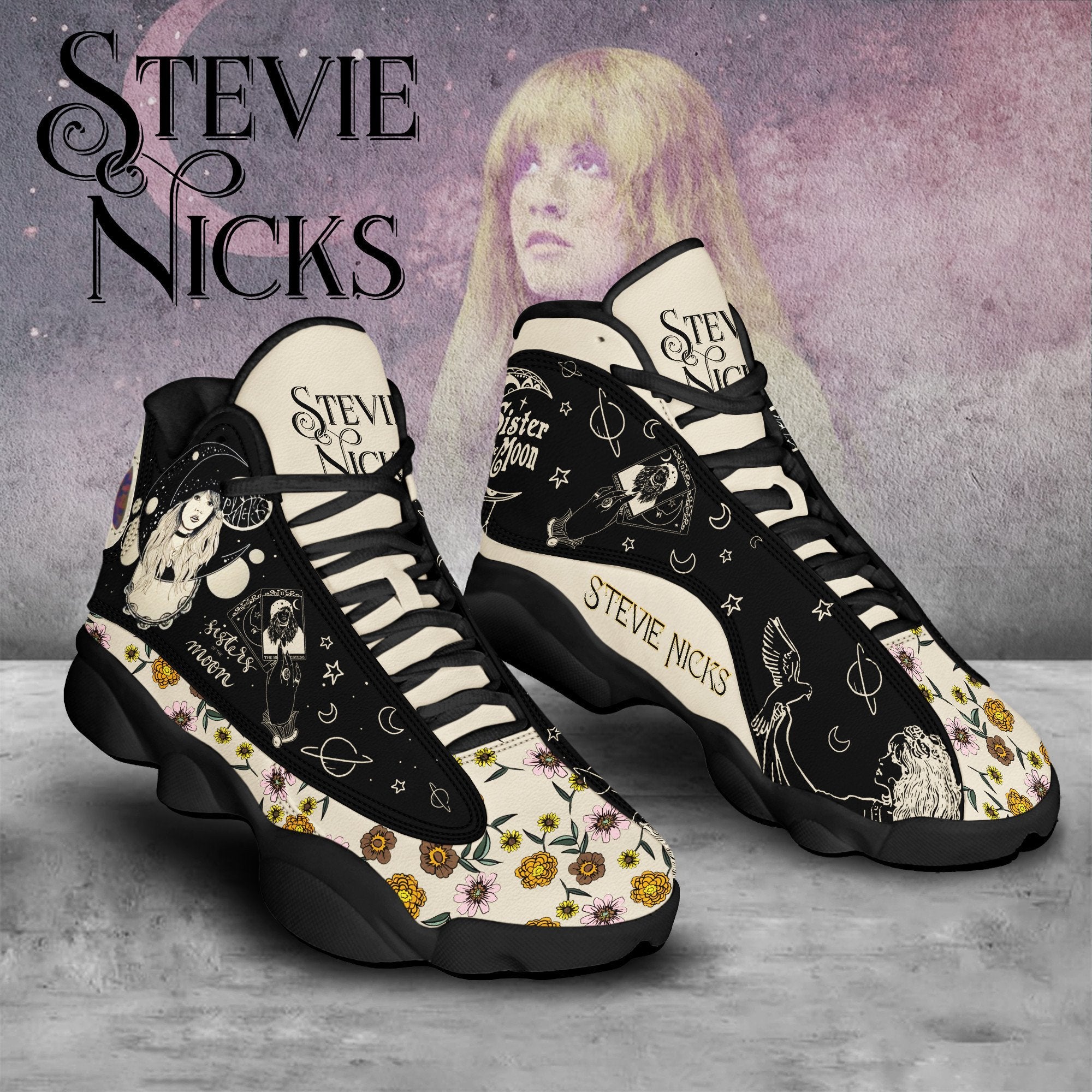 Ideafootwear Stevie Nicks AJ13 Sneakers Shoes For Men And Women
