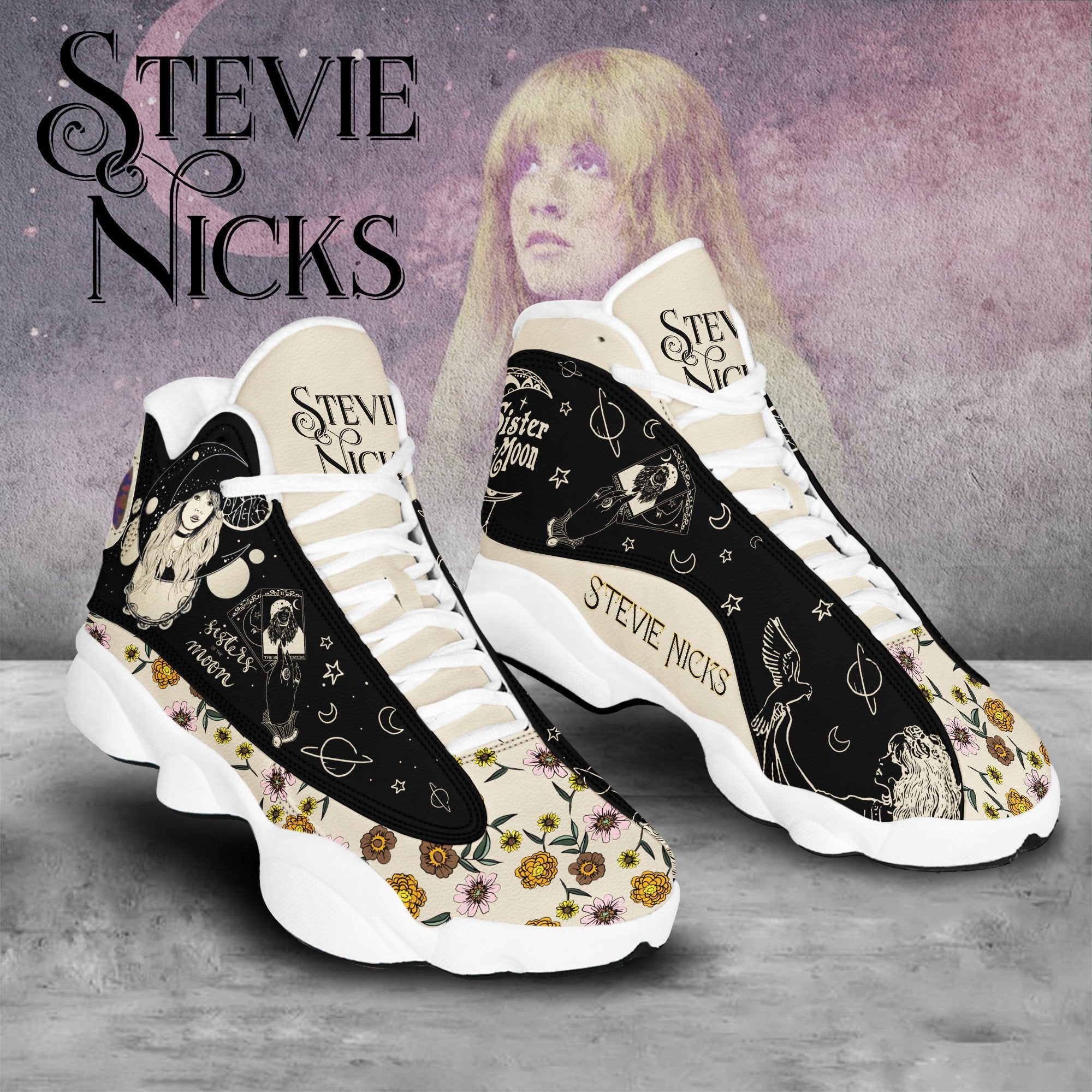 Ideafootwear Stevie Nicks AJ13 Sneakers Shoes For Men And Women