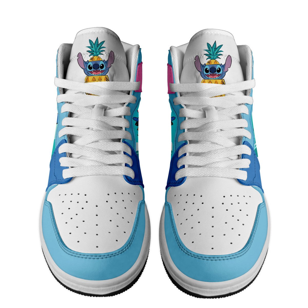 Ideafootwear Stitch AJ1 High Sneakers Shoes For Men And Women