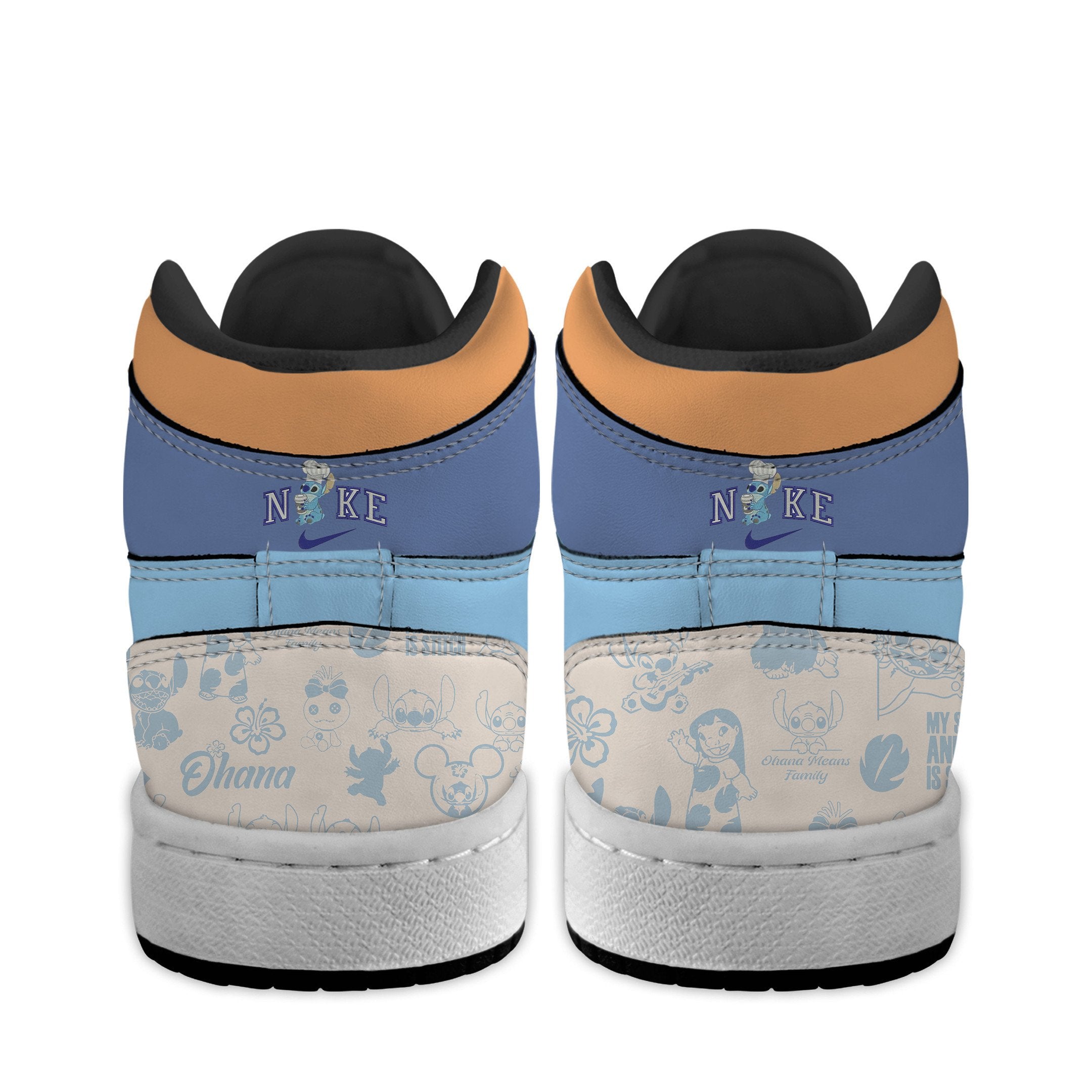 Ideafootwear Stitch AJ1 High Sneakers Shoes For Men And Women