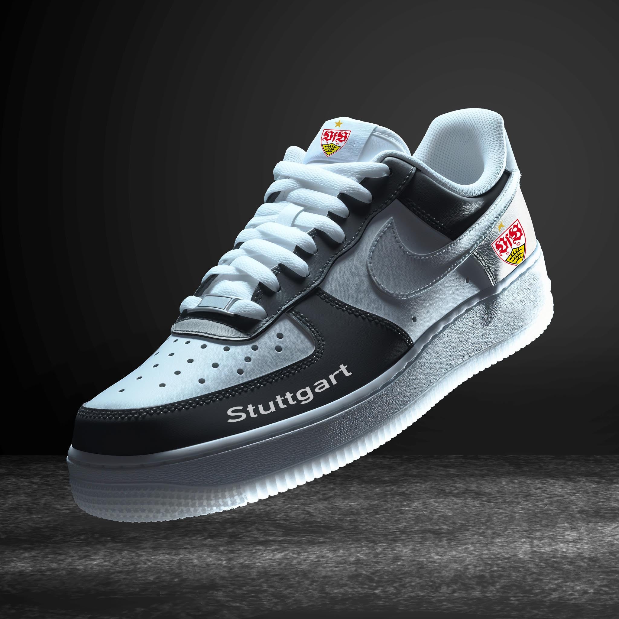 Ideafootwear Stuttgart Bundesliga Air Low-Top Sneakers Shoes For Men And Women