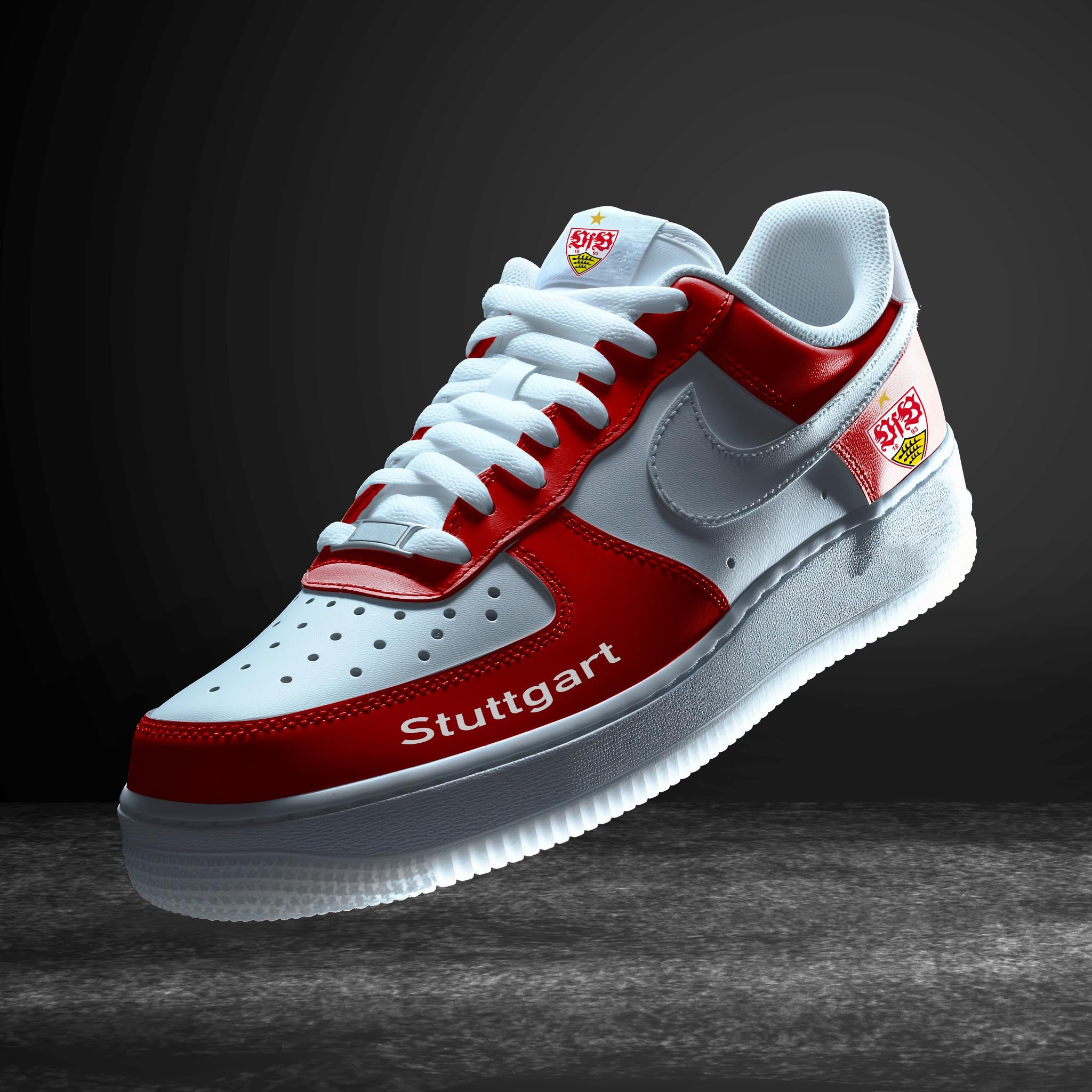 Ideafootwear Stuttgart Bundesliga Air Low-Top Sneakers Shoes For Men And Women