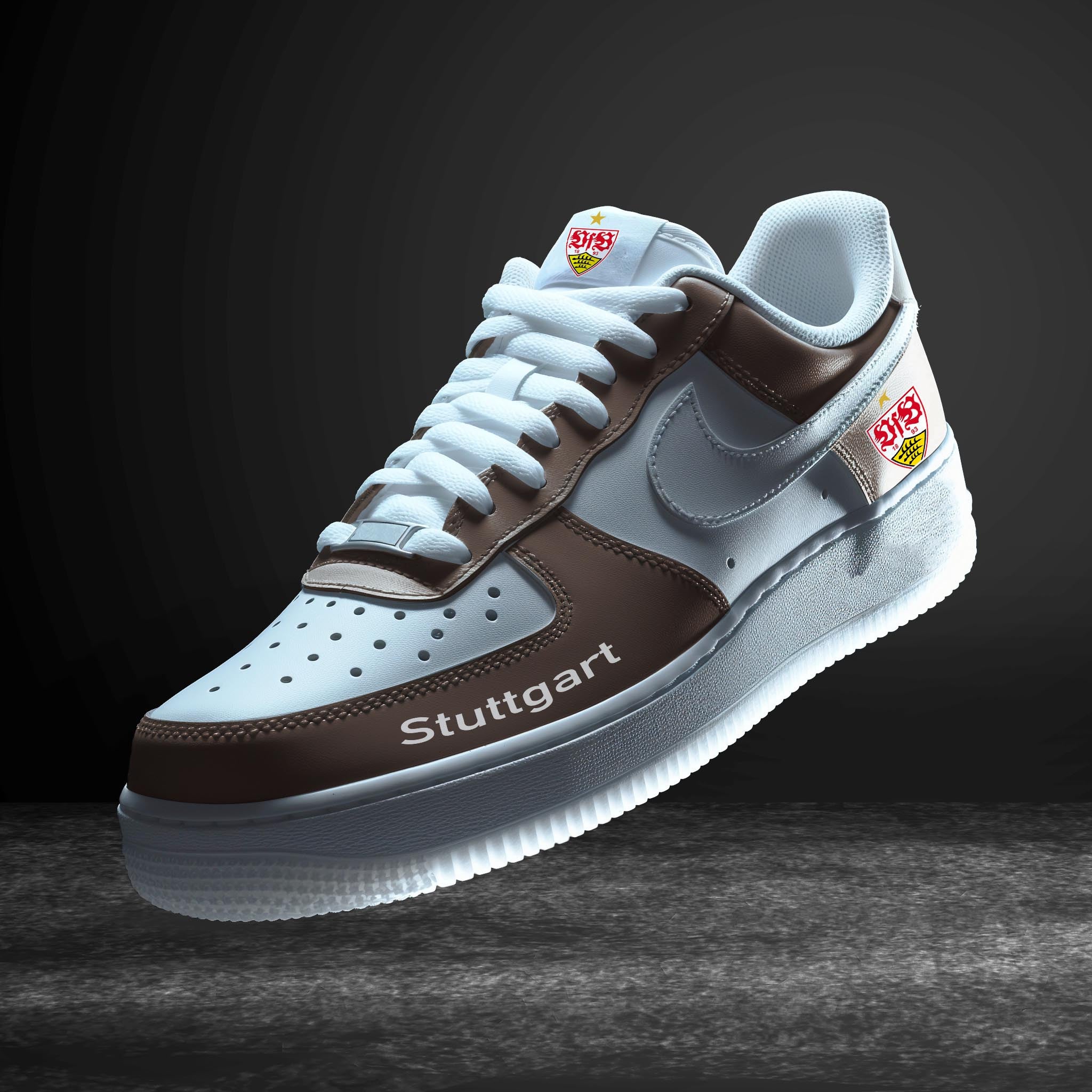 Ideafootwear Stuttgart Bundesliga Air Low-Top Sneakers Shoes For Men And Women