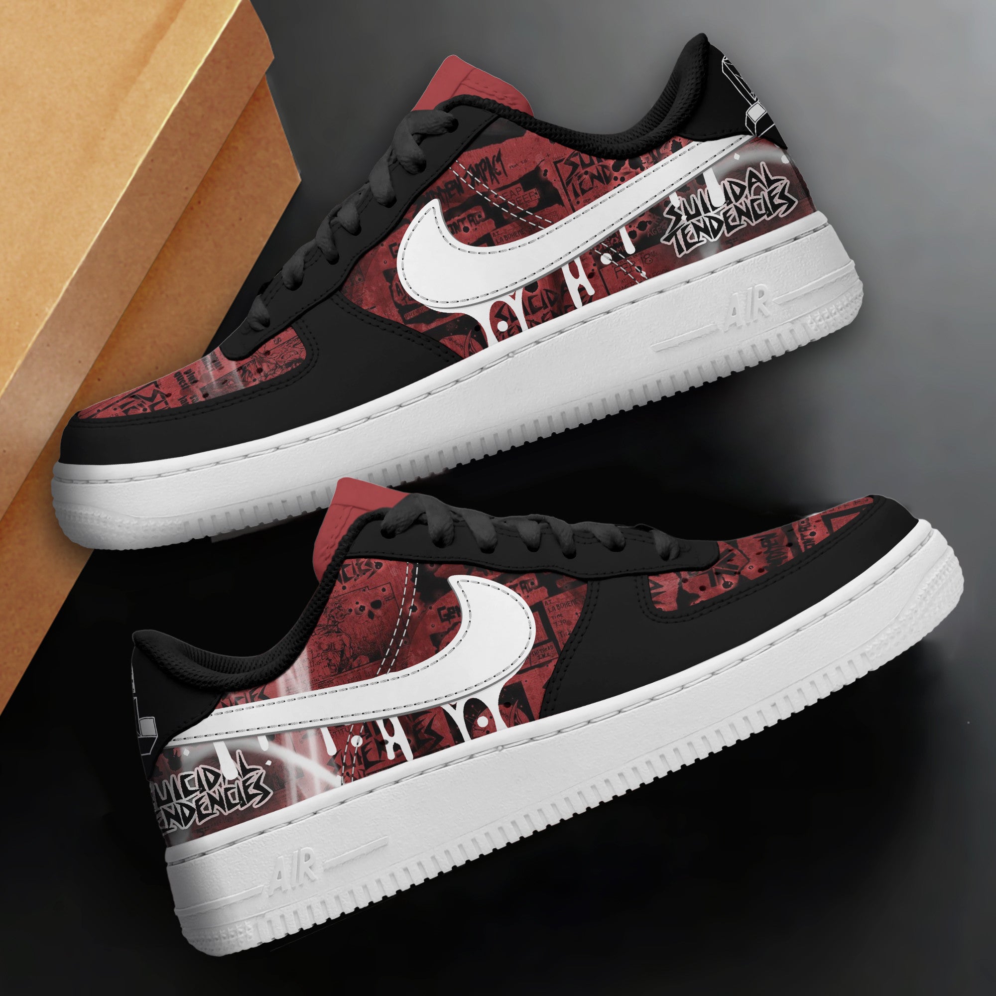 Ideafootwear Suicidal Tendencies Air Low-Top Sneakers Shoes For Men And Women