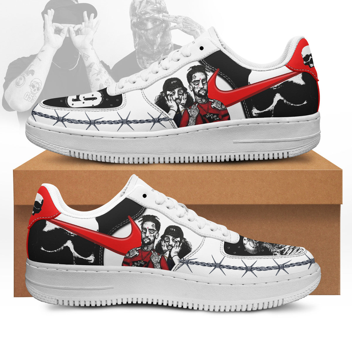 Ideafootwear Suicideboys Air Low-Top Sneakers Shoes For Men And Women