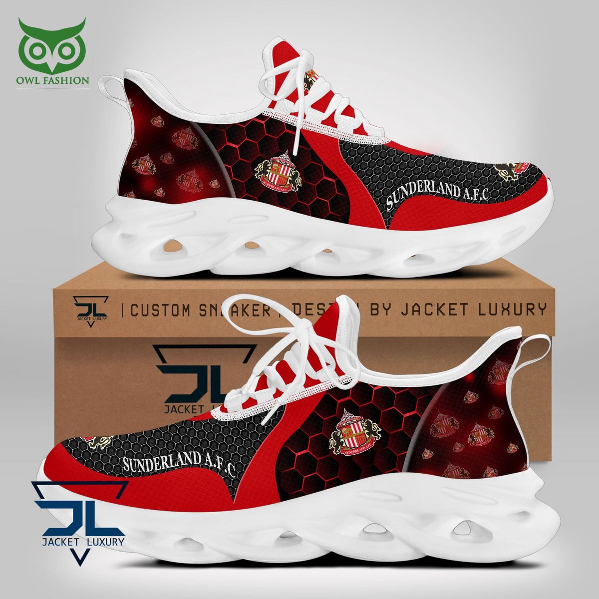 Ideafootwear Sunderland AFC Max Soul Shoes Sneakers For Men And Women
