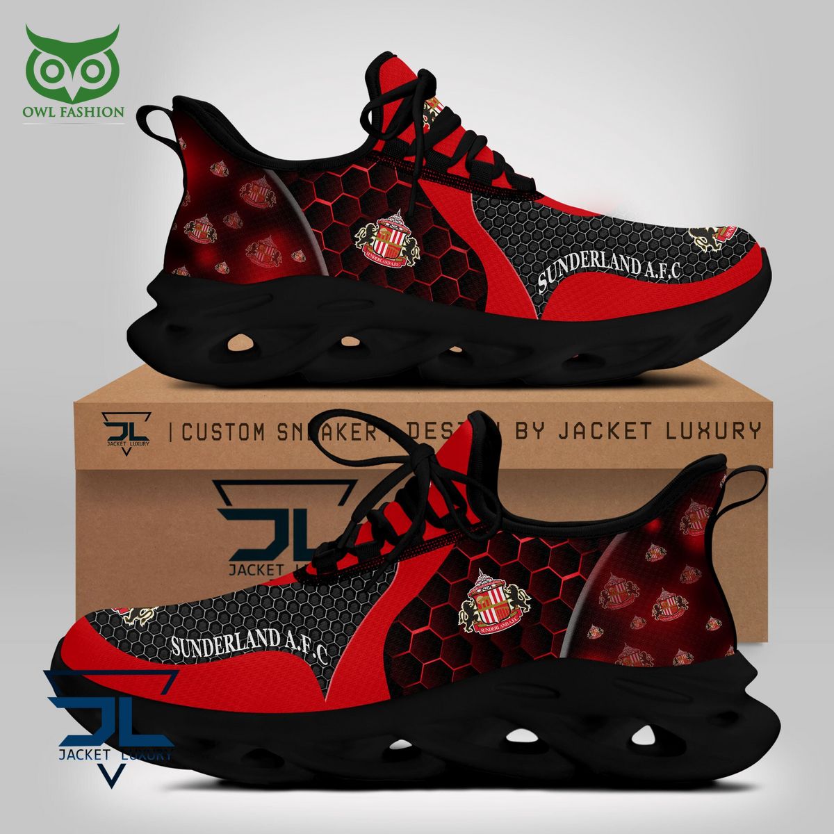 Ideafootwear Sunderland AFC Max Soul Shoes Sneakers For Men And Women