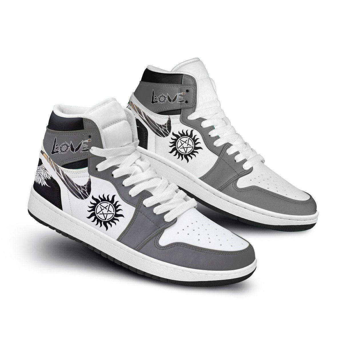 Ideafootwear Supernatural AJ1 High Sneakers Shoes For Men And Women