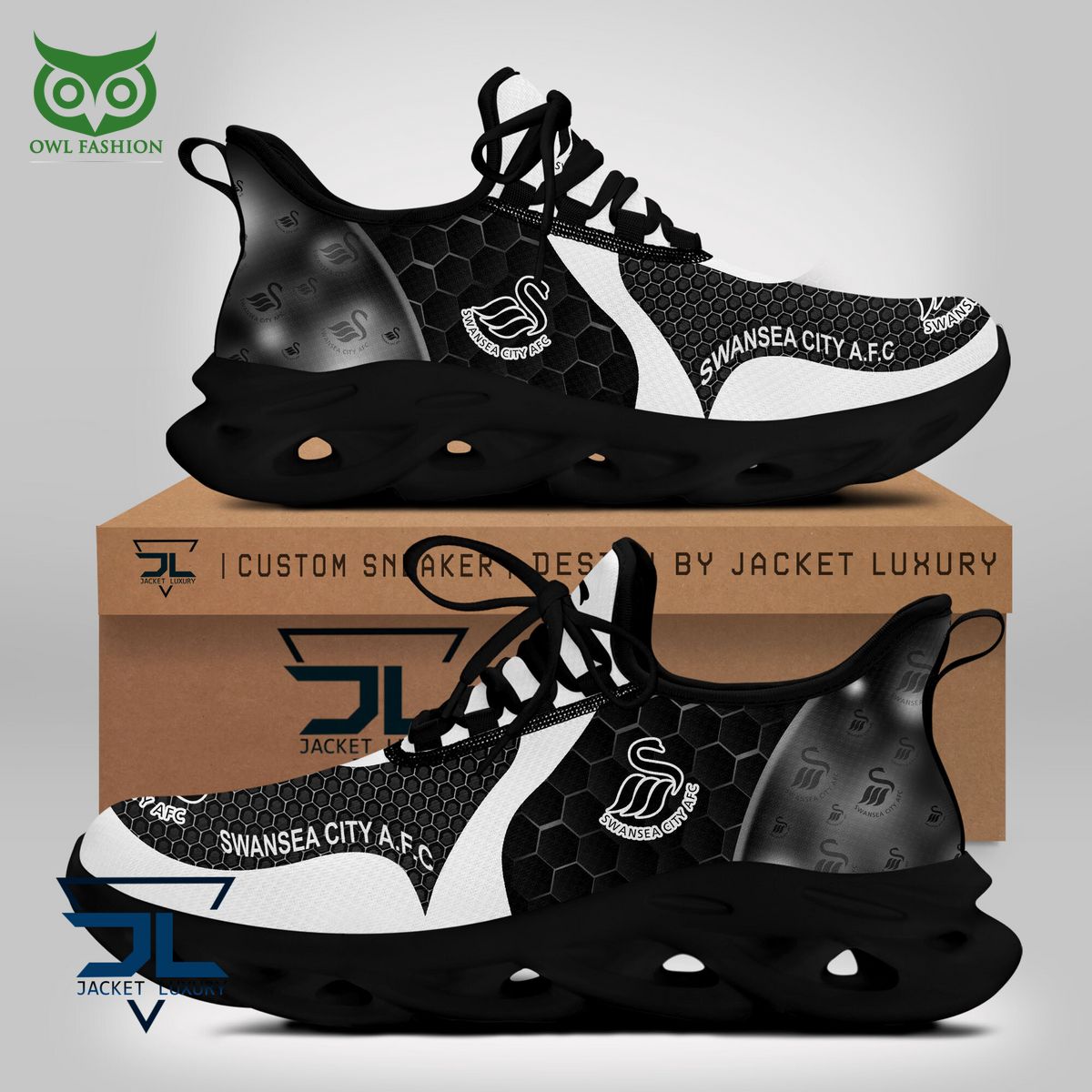 Ideafootwear Swansea City AFC Max Soul Shoes Sneakers For Men And Women