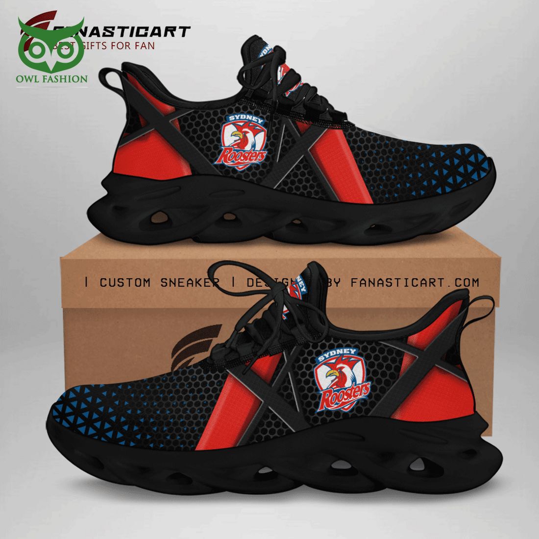 Ideafootwear Sydney Roosters Max Soul Shoes Sneakers For Men And Women