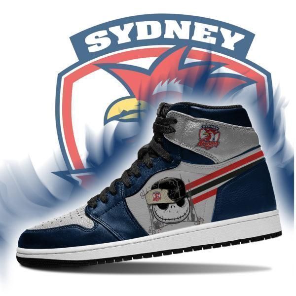 Ideafootwear Sydney Roosters NRL AJ1 High Sneakers Shoes For Men And Women