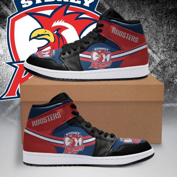 Ideafootwear Sydney Roosters NRL AJ1 High Sneakers Shoes For Men And Women
