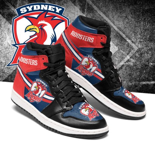 Ideafootwear Sydney Roosters NRL AJ1 High Sneakers Shoes For Men And Women