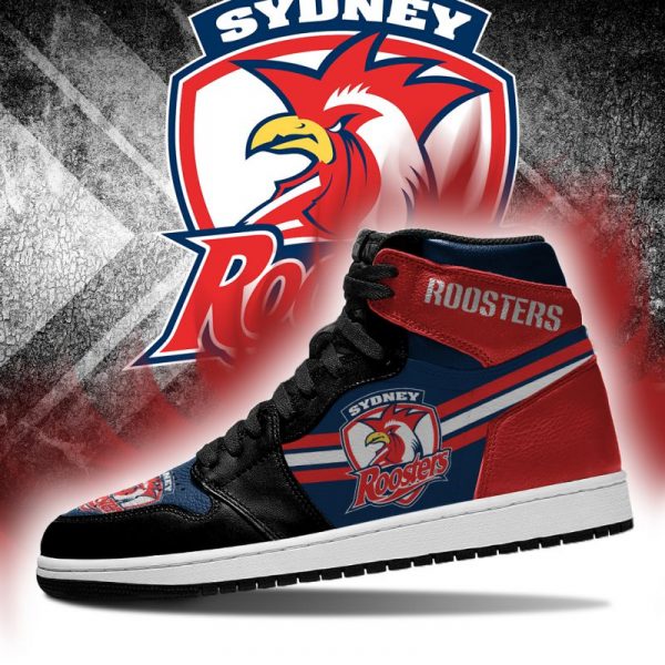 Ideafootwear Sydney Roosters NRL AJ1 High Sneakers Shoes For Men And Women