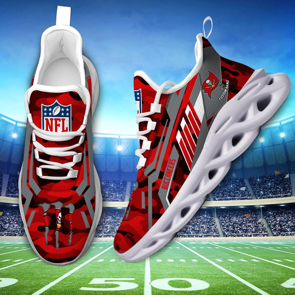 Ideafootwear Tampa Bay Buccaneers Max Soul Shoes Sneakers For Men And Women