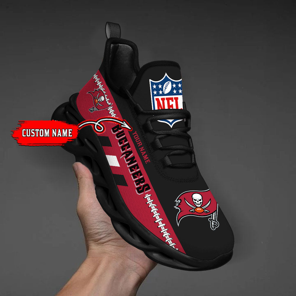 Ideafootwear Tampa Bay Buccaneers Max Soul Shoes Sneakers For Men And Women
