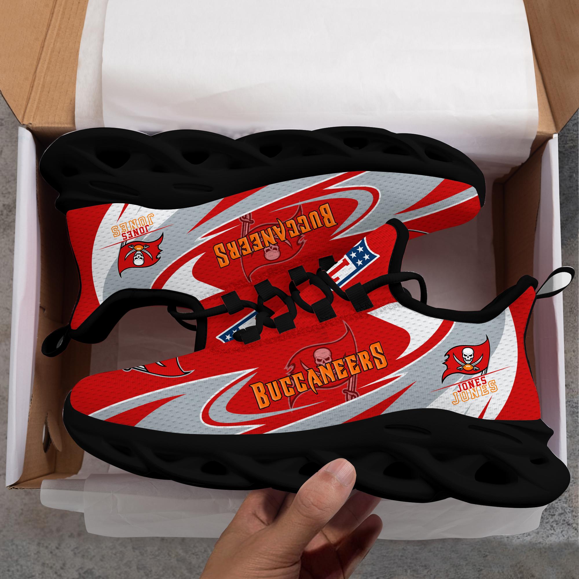 Ideafootwear Tampa Bay Buccaneers Max Soul Shoes Sneakers For Men And Women